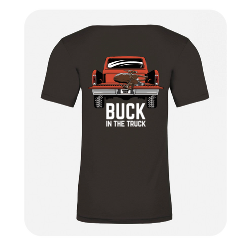 Dark Charcoal Buck in the Truck Tee