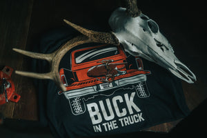 Dark Charcoal Buck in the Truck Tee
